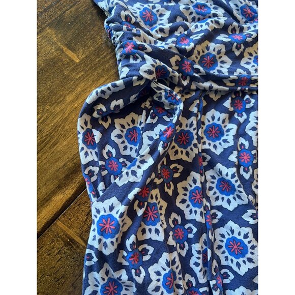 Boden Blue Sleeveless V-neck Mini Dress 4R Jersey Knit Pockets Knee Length Aline - Picture 11 of 11